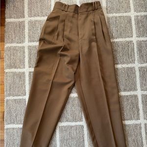 Camel colored high waisted pants